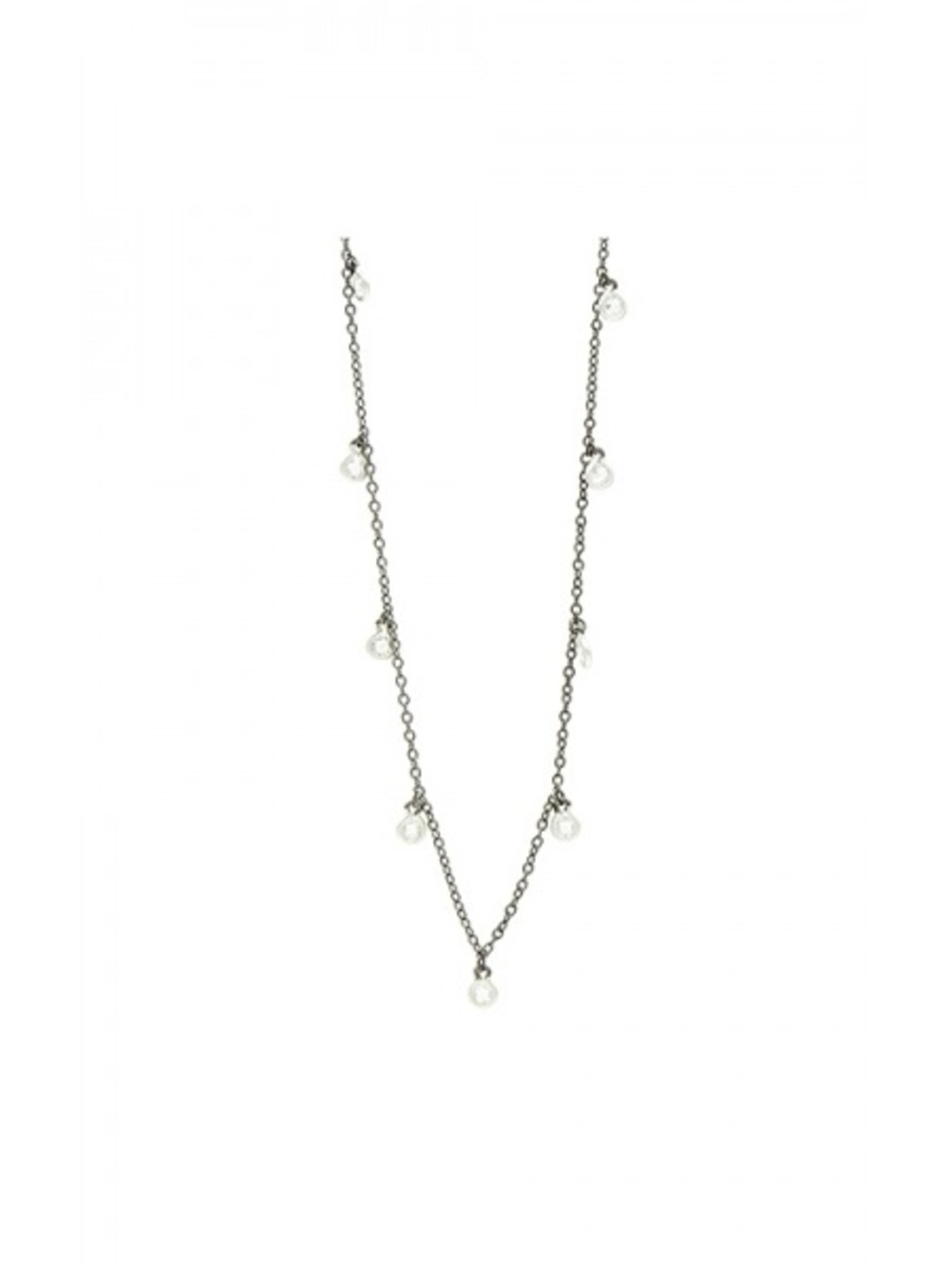 NWOT Freda Rothman Signature Delicate Necklace with Bezel Set Crystal Drops - Picture 2 of 6